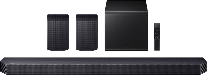 Samsung HW-Q930H/XL 580W 9.1.4ch Wireless Atmos Surround Soundbar 580 W Bluetooth Home Audio Speaker Titan Black, 9.1.4 Channel
