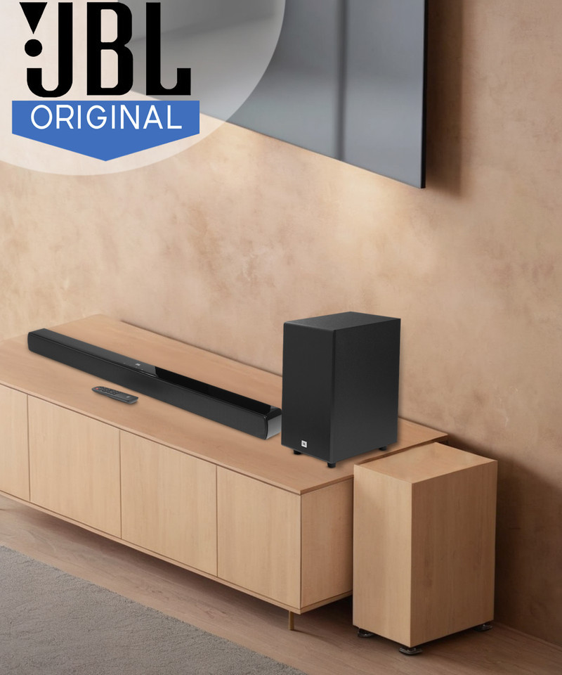 JBL Cinema SB270 2.1, Dolby digital, Wireless Subwoofer,HDMI 220 W Bluetooth Soundbar Black, 2.1 Channel