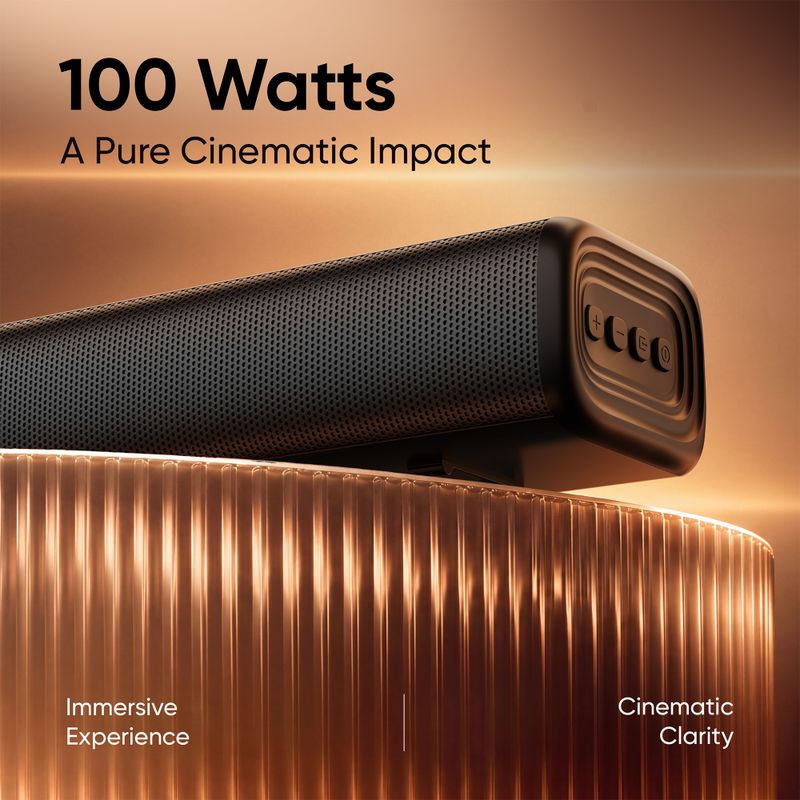 Mivi Fort Sonic 100 Soundbar, 2.2 Channel, Multi-Input & EQ Modes, BT v5.3 100 W Bluetooth Soundbar (Black, 2.2 Channel) - Image 5