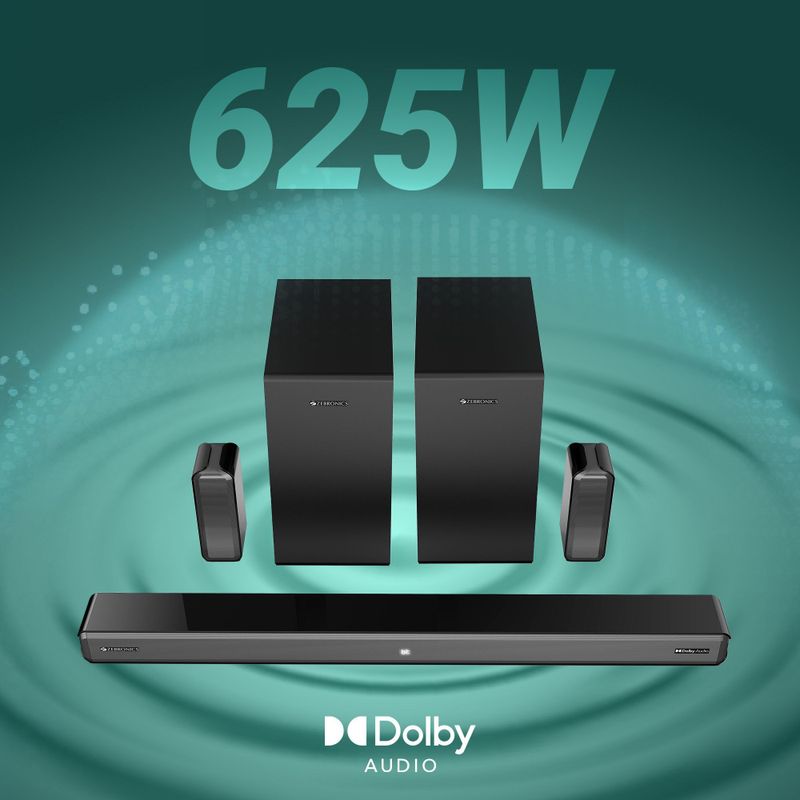 ZEBRONICS ZEB-SBSPK C12 625W Bluetooth Soundbar - Image 4