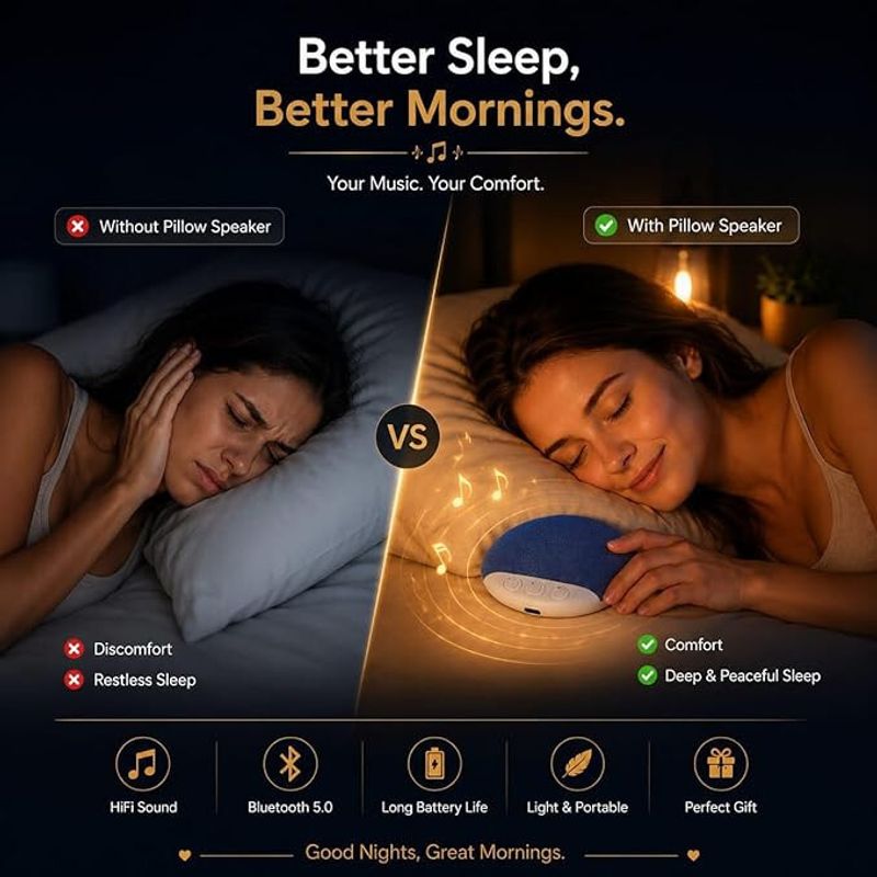 BLAGO Bedtime Music 5 W Bluetooth Home Audio Speaker (Blue, White, 5.0 Channel) - Image 5