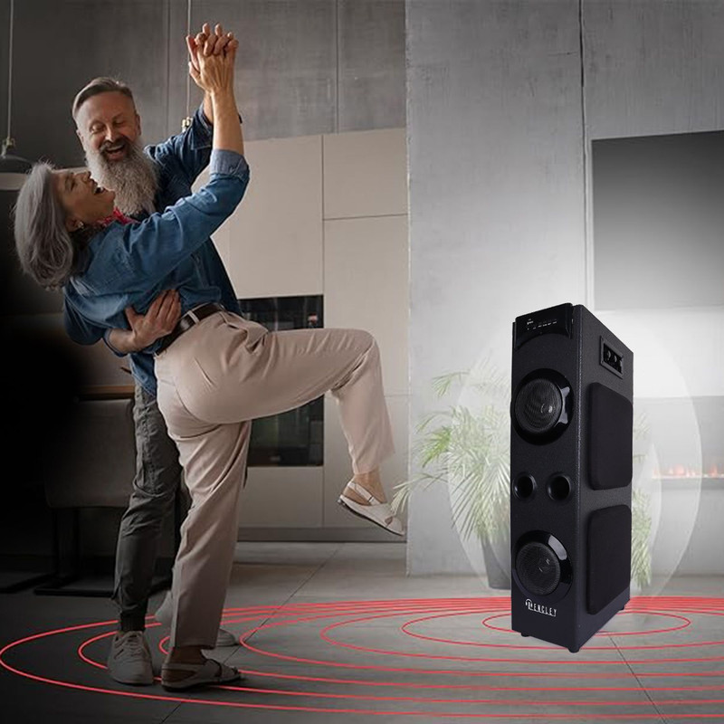 Bencley LEGACY BASS DOUBLE WOOFER Bluetooth Speaker Black - Image 3