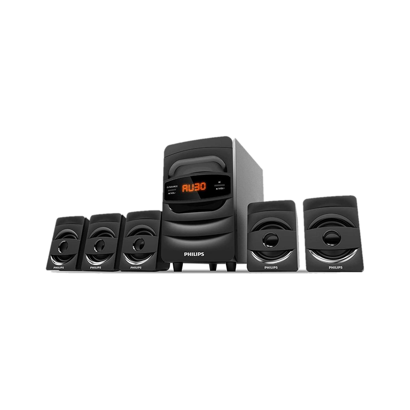 PHILIPS SPA5128B/94 40 W Bluetooth Home Audio Speaker Black, 5.1 Channel