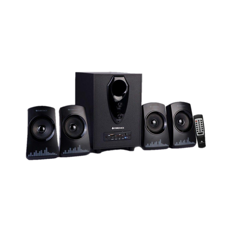 ZEBRONICS ZEB-FEEL 4 60W Bluetooth Speaker (Black, 4.1 Channel) - Image 2