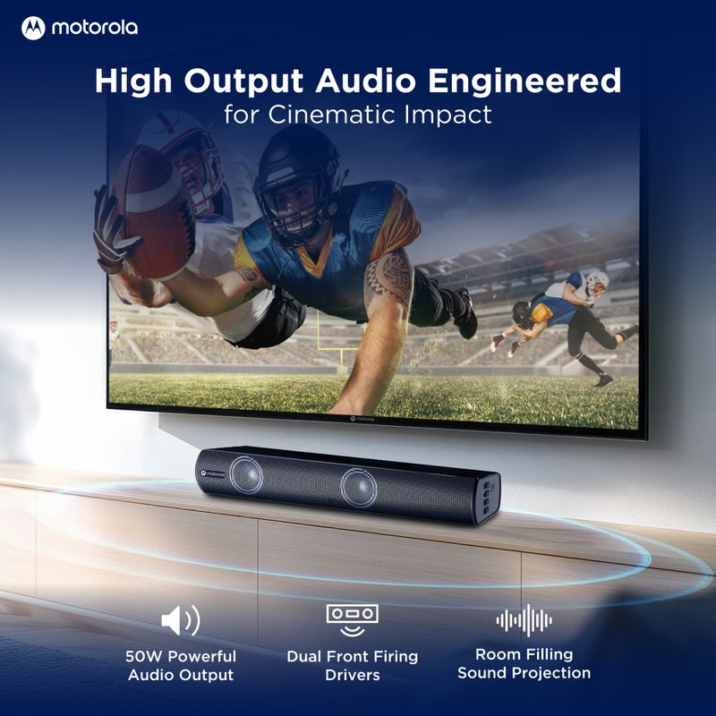 Motorola AmphisoundX Vibe 50W Bluetooth Soundbar - Image 3