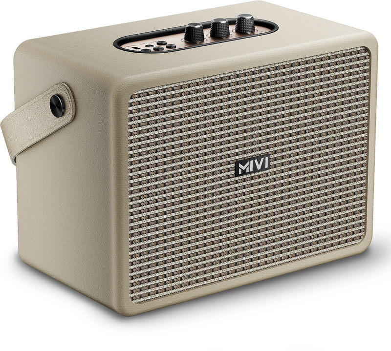 Mivi Mivi Superbox, In-Built Subwoofer, BT v5.3 120 W Bluetooth Party Speaker Beige, Mono Channel