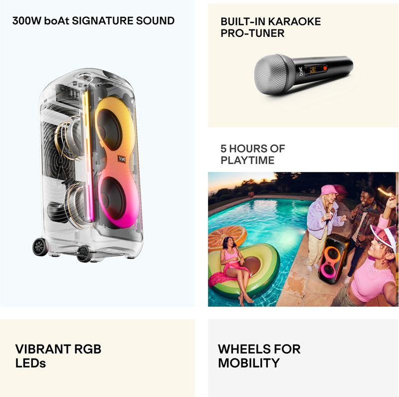 boAt PartyPal 650 Bluetooth Tower Speaker - Image 3