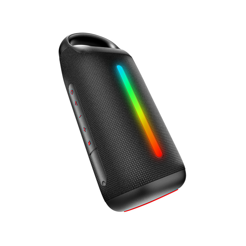 boAt Stone Arc Pro Plus, Spatial Audio, 78mm Drivers, 12H Battery, RGBs & App Support 45 W Bluetooth Home Audio Speaker (Raging Black, Mono Channel)