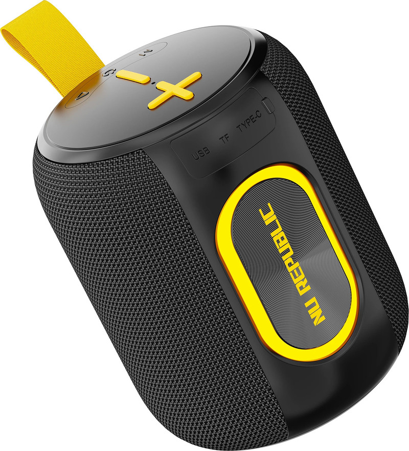 nu republic sonicpop 2000 wireless 16w output in built mic 66mm dynamic driver rgb lights 16 w bluetooth speaker