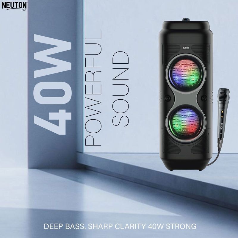 Neuton pro 40W Bluetooth Speaker with RGB Lights - Image 3