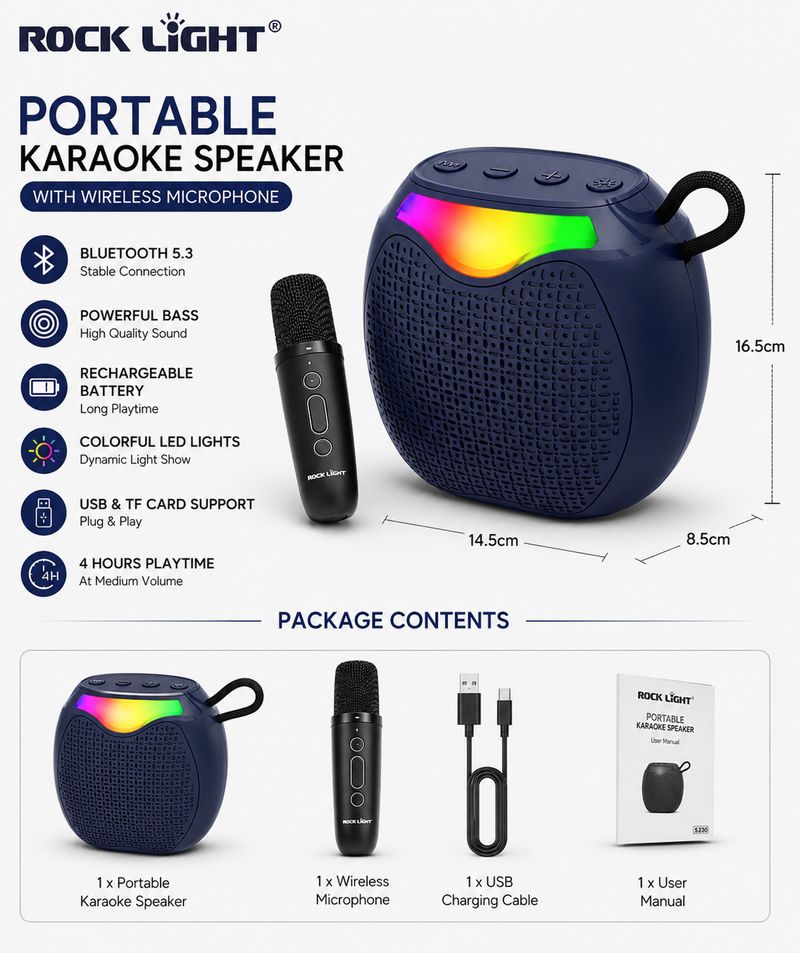 Neelkanth Toys RockLight Singing Mic with Speaker - Image 5