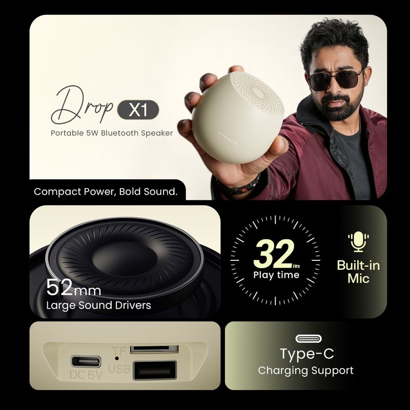 Hammer Drop X1 5W Bluetooth Speaker - Image 3