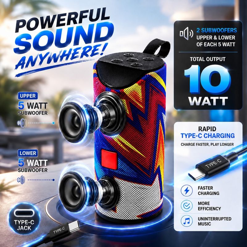 F FERONS FFR-ARTG-113 9W Bluetooth Speaker - Image 6