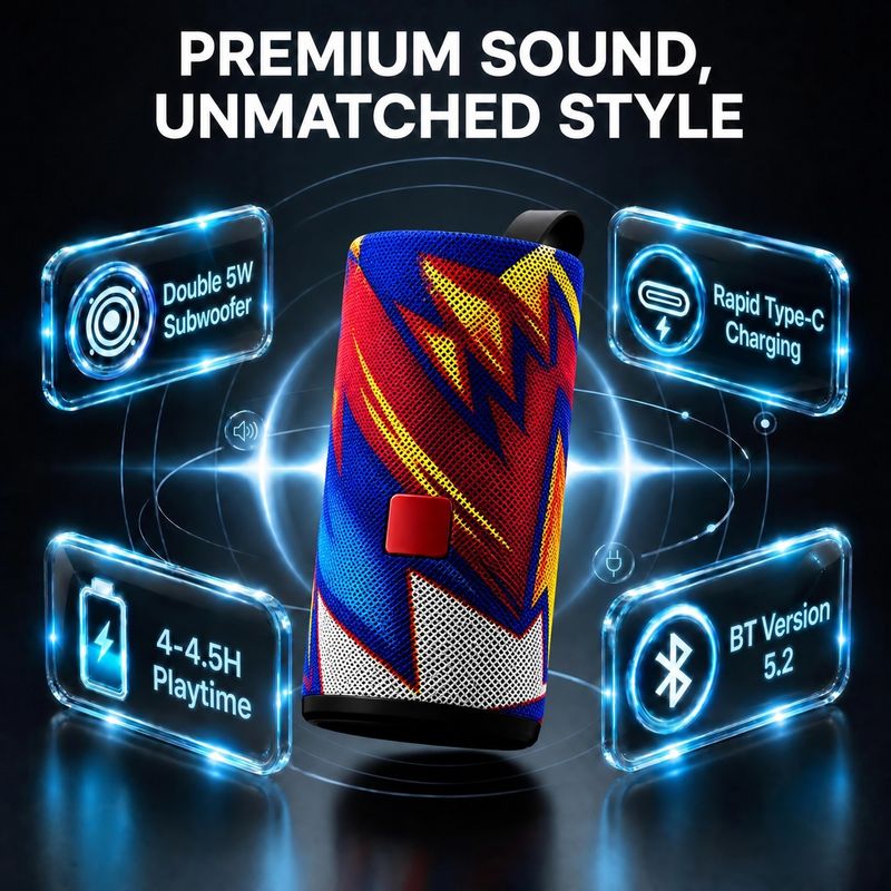 F FERONS FFR-ARTG-113 9W Bluetooth Speaker - Image 4