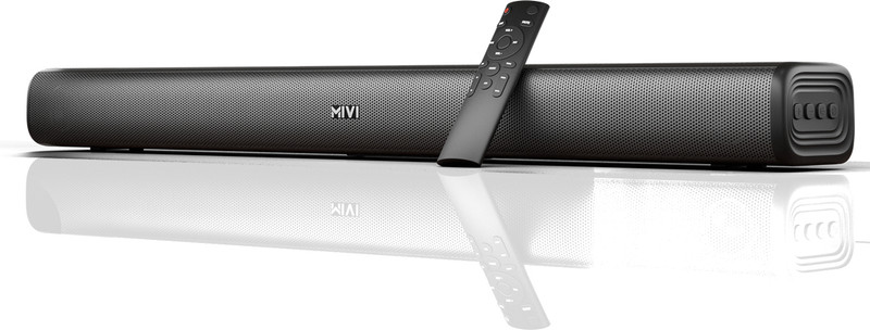 mivi fort sonic 100 soundbar 2 2 channel multi input eq modes bt v5 3 w bluetooth soundbar