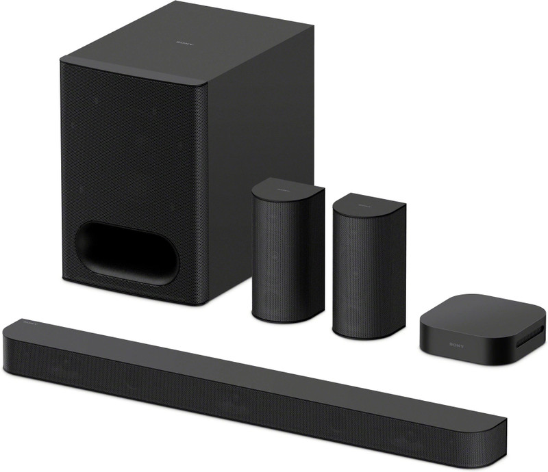 SONY Bravia Theatre System 6(HT-S60),Dolby Atmos, subwoofer & Wireless Rear Speakers 1000 W Bluetooth Soundbar Black, 5.1 Channel