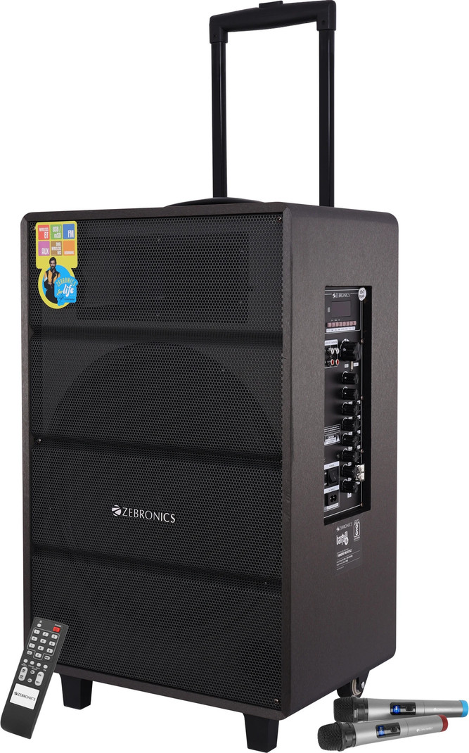 ZEBRONICS ZEBRONICS Zeb-Monster pro 2X15L2(Banjo pro),LED display, Wireless BT with v4.2 120 W Bluetooth Party Speaker (Black, Mono Channel)