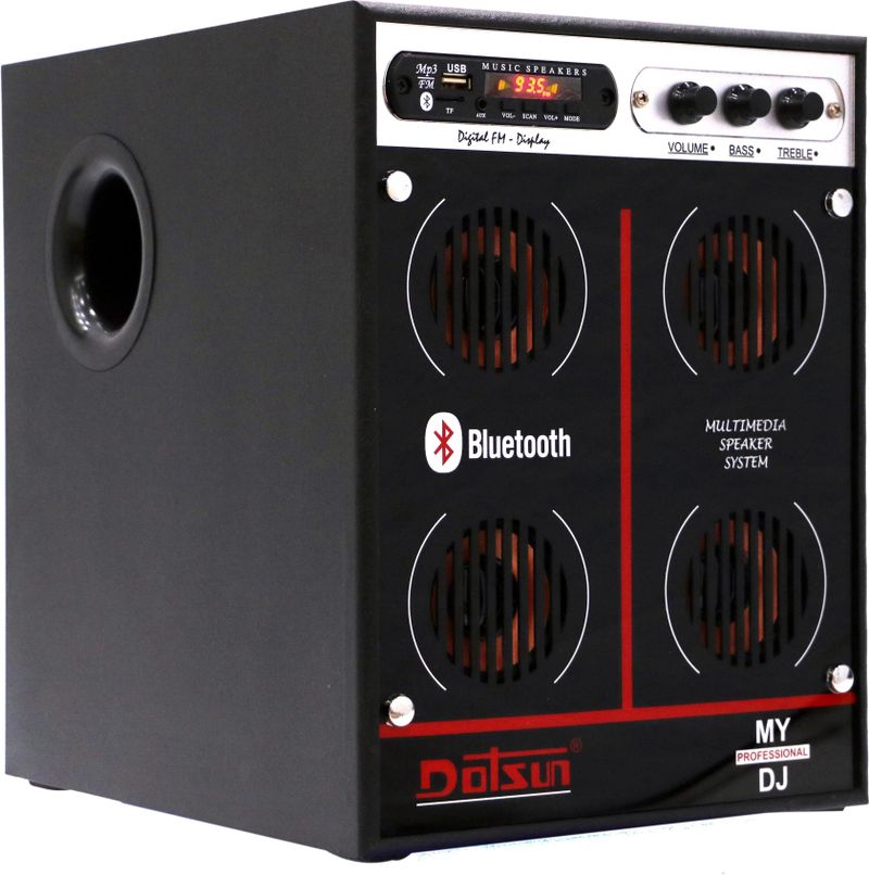 Dotsun डॉटसन My 2 DJ 3400 W ब्लूटूथ (काला, Stereo चैनल) - Image 4