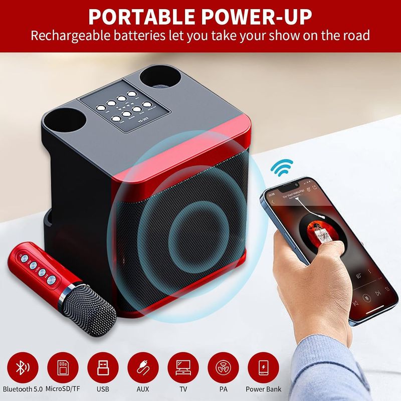 Amazplus Karaoke Machine for Adults & Kids - Image 5