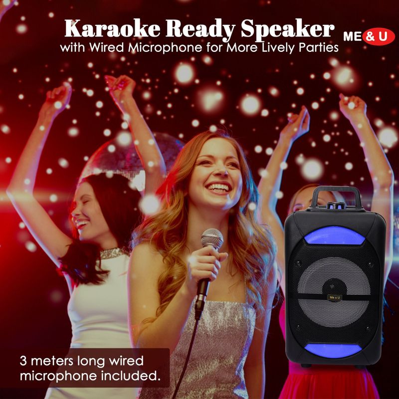 ME&U SargamMusic 8inchD Bluetooth Speaker - Image 4