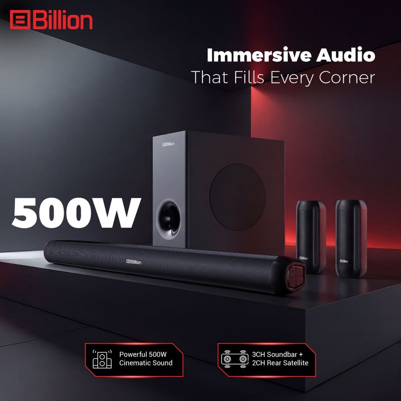 Billion Thunder 500 5.1 Channel Home Theater - Image 3