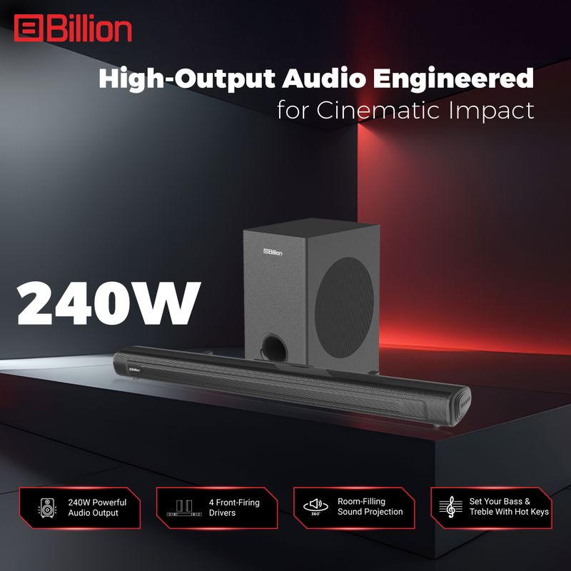 Billion Thunder 240 2.1 Channel Speaker - Image 4