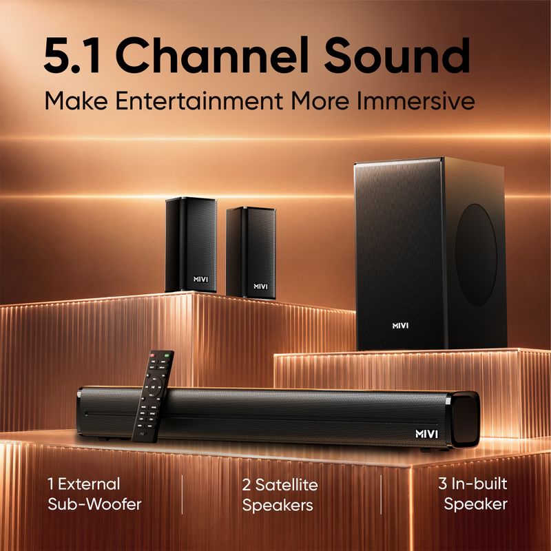 Mivi Fort Sonic 400 5.1 Channel Soundbar - Image 6