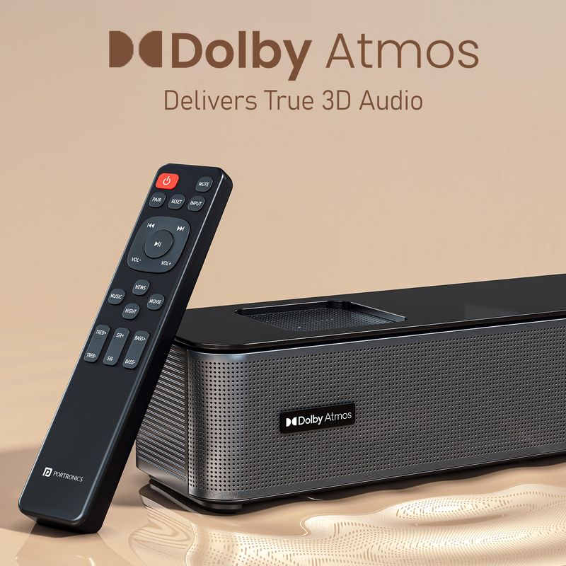 Portronics 600W Sound Slick X1 5.1.2 CH Dolby Atmos Home Theatre - Image 6