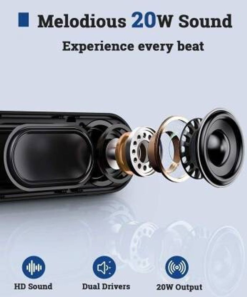 CIHLEX E91 Bluetooth Soundbar with USB/SD, Black - Image 6