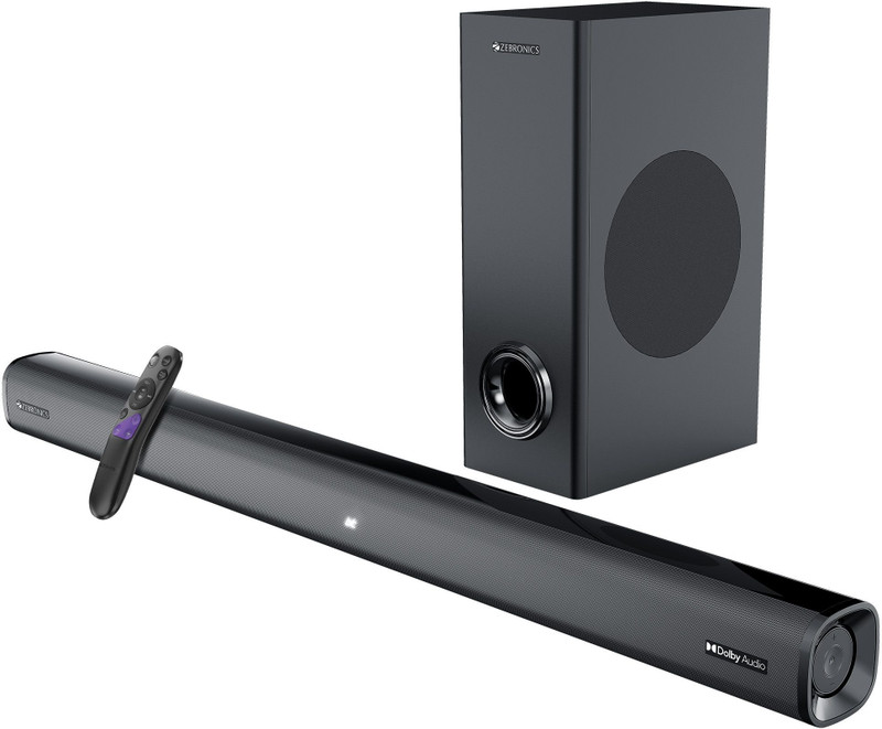ZEBRONICS Juke Bar 6500 (ZEB-SBSPK C10), Dolby Audio 200 W Bluetooth Soundbar Black, 2.1 Channel