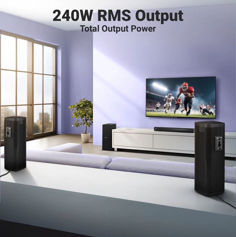 ZEBRONICS Zeb-Juke bar 7451 Pro 5.1 240W Bluetooth Speaker - Image 4