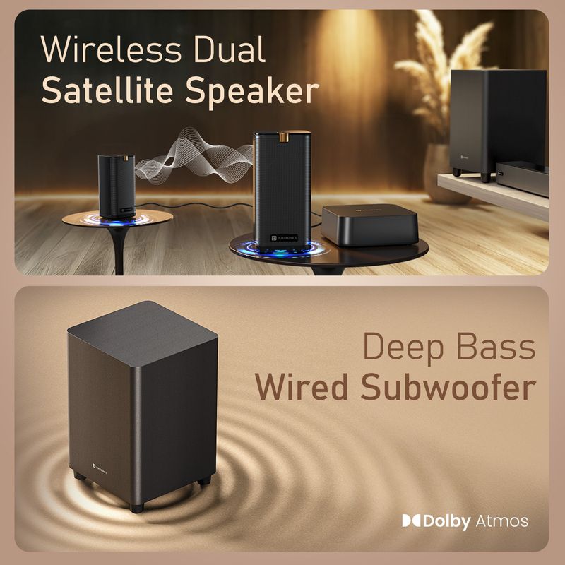 Portronics 600W Sound Slick X1 5.1.2 CH Dolby Atmos Home Theatre - Image 5