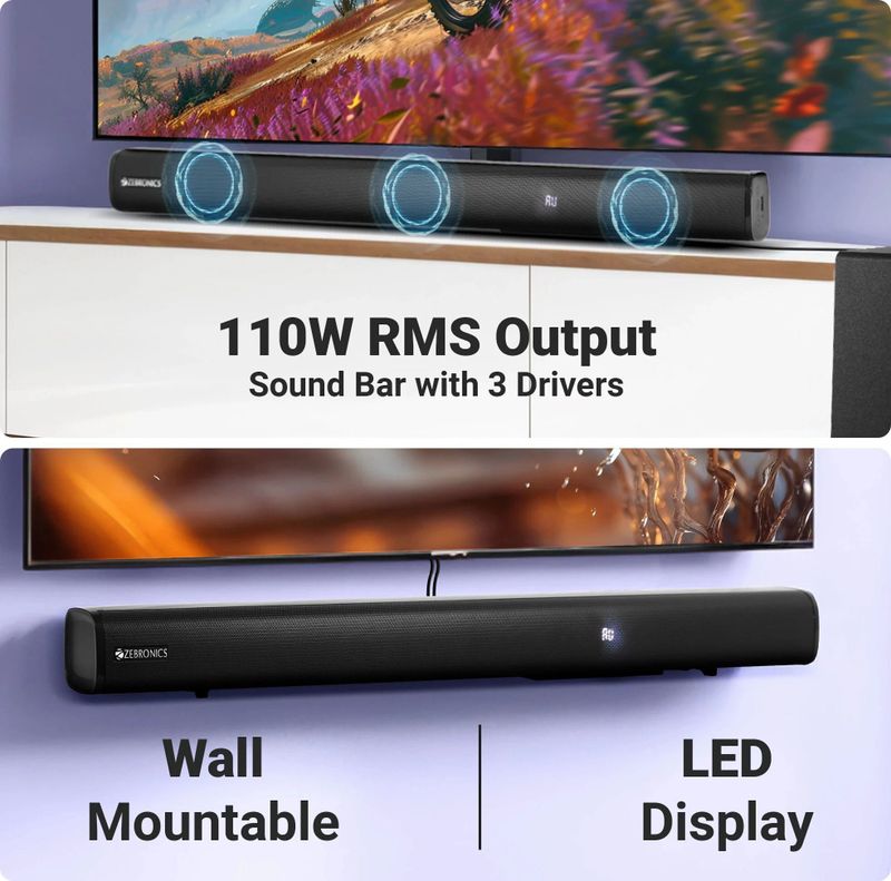 ZEBRONICS Zeb-Juke bar 7451 Pro 5.1 240W Bluetooth Speaker - Image 6