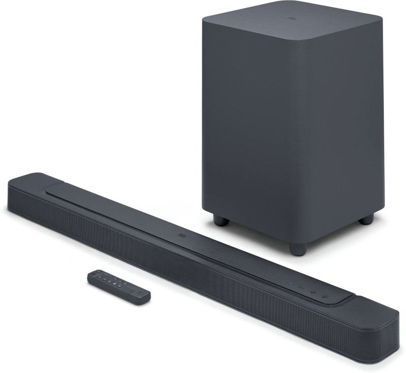 JBL Bar 500 Pro, Dolby Atmos, Wireless 3D Surround, Multibeam, One App 590 W Bluetooth Soundbar Black, 5.1 Channel