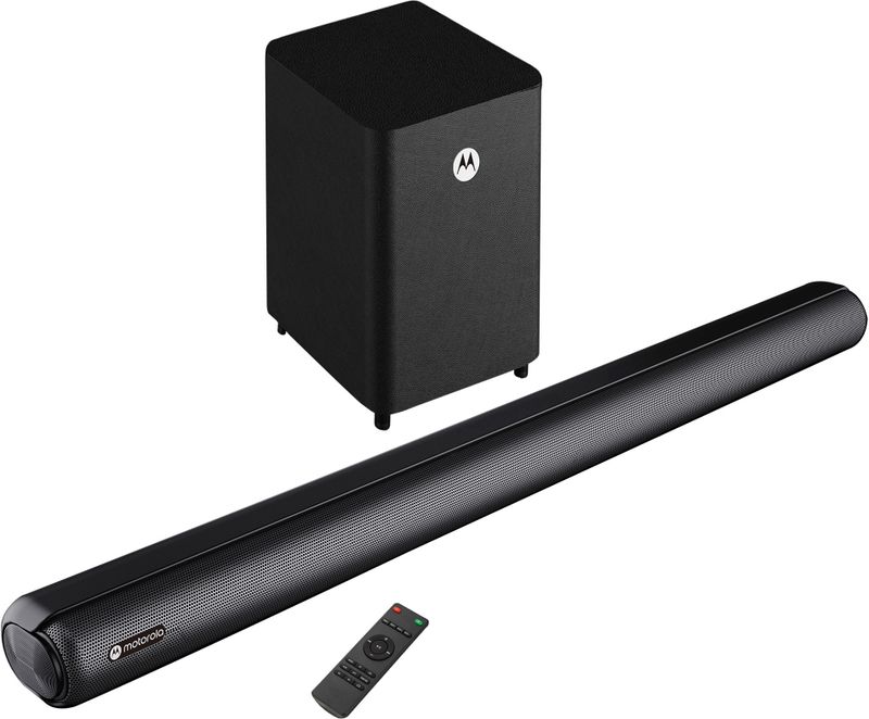 MOTOROLA AmphisoundX 200 W Bluetooth Soundbar (Black, 2.1 Channel)