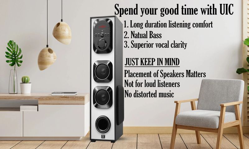 UIC TWR-5110 70W Bluetooth Speaker (Black, Coffee, 2.0 Channel) - Image 6