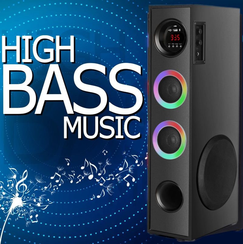 liluns Dj Sound Music System 100W Bluetooth Tower - Image 4