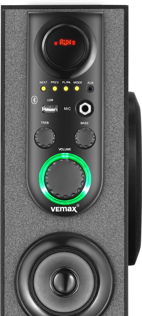 Vemax Oddy 5.0 Bluetooth Double Woofer 100W (BIS Certified) Tower Speaker MIC USB FM 100 W Bluetooth Home Theatre (Black, 5.1 Channel) - Image 6