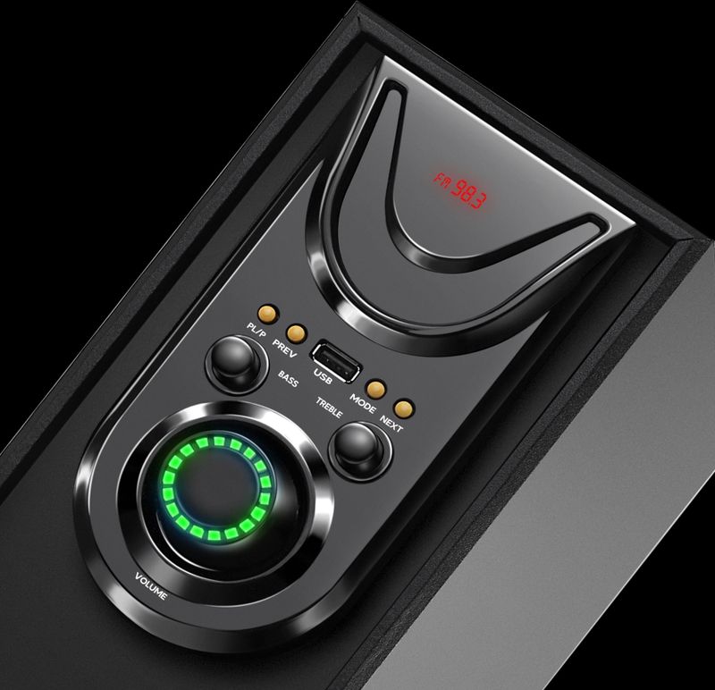UIC 5103 80W Bluetooth Tower Speaker (Black) - Image 4
