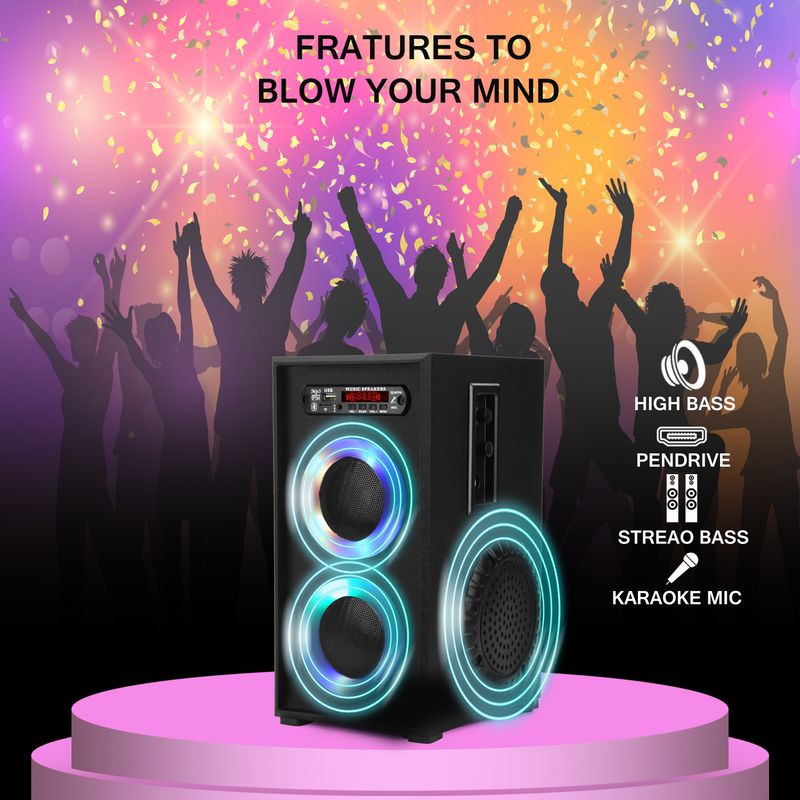 RZG R-20G Wireless Bluetooth Tower Speaker - Image 3