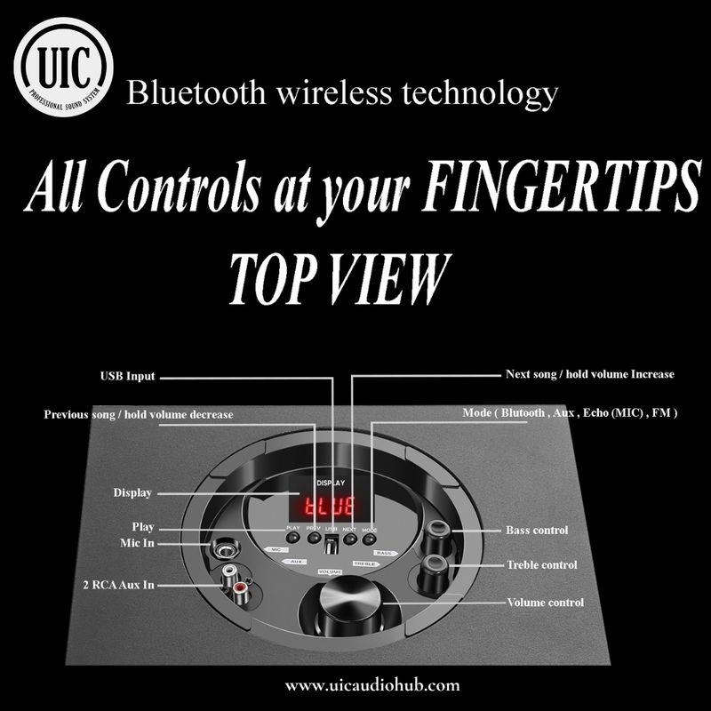UIC TWR-6102 90W Bluetooth Speaker - Image 3