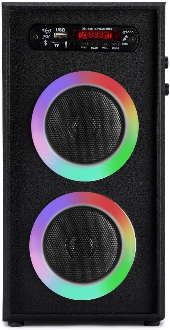 Quaranel 7JF-JK 40W Bluetooth Tower Speaker (Black, 3 Channel) - Image 2