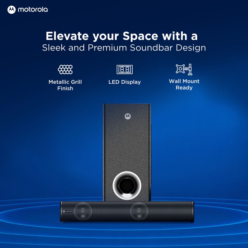Motorola AmphisoundX Vibe 50W Bluetooth Soundbar - Image 6