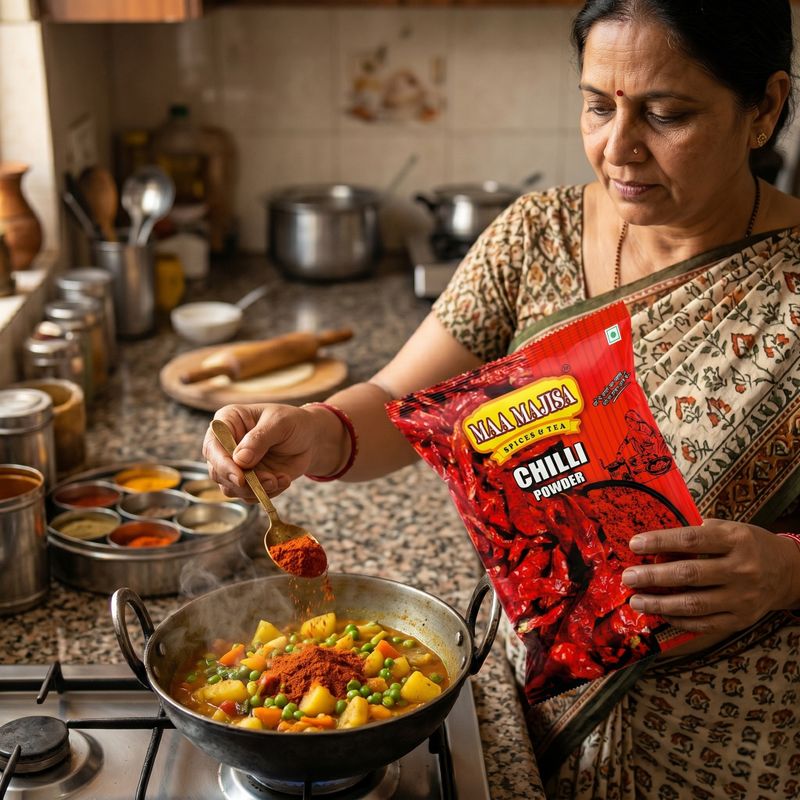 MAAMAJISA Spicy Rajwadi Red Chilli Powder 1Kg - Image 5