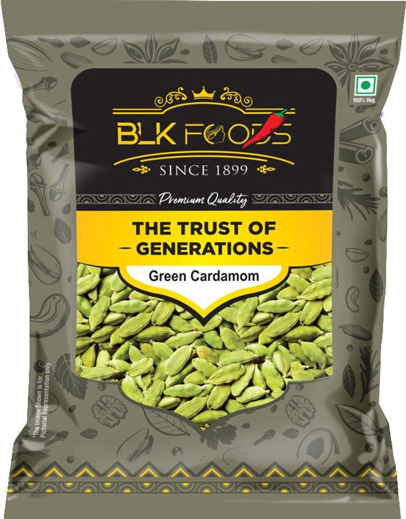BLK FOODS Daily Green Cardamom Whole (Choti Elaichi Sabut)