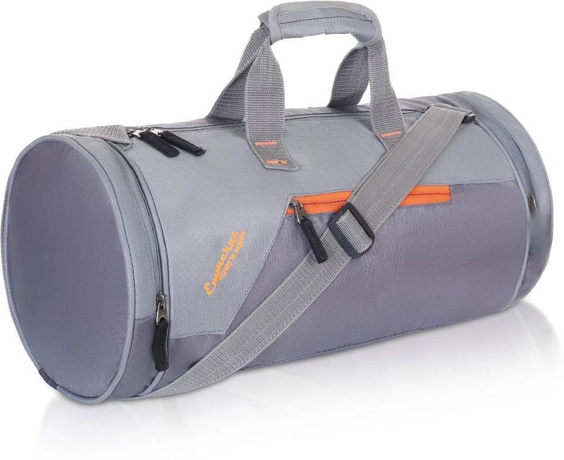 EMMCRAZ Gym Bags for Men & Women | Stunning Gym Bag | Water Resistant | Sports & Gym Bag (Grey, Kit Bag) - Image 5