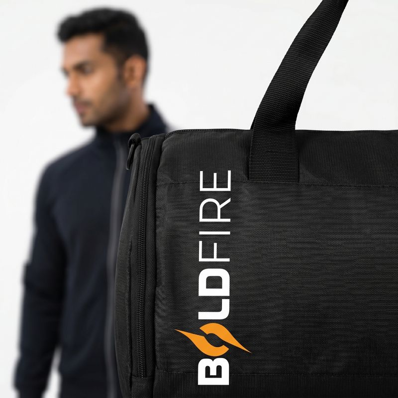 BoldFire Gym Bag for Men & Women with Shoes Compartment - Image 3
