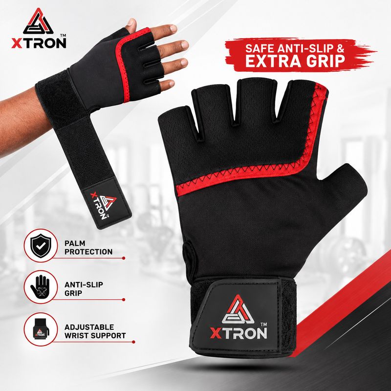 Xtron Gym Gloves for Weight Lifting - Image 4