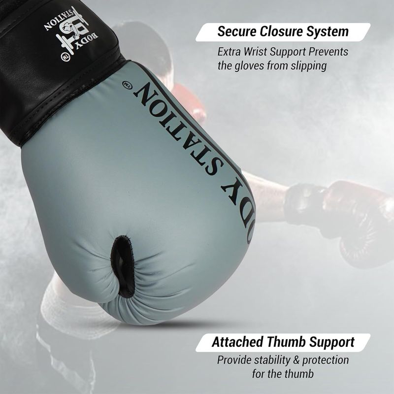 Faux Leather Training Boxing Gloves - Image 5