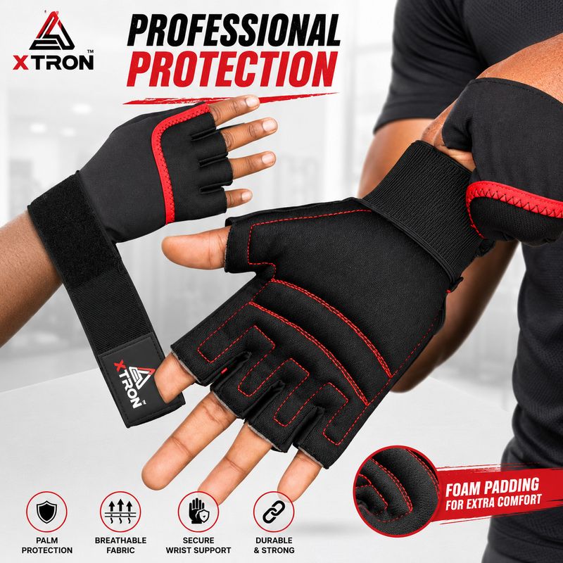 Xtron Gym Gloves for Weight Lifting - Image 3